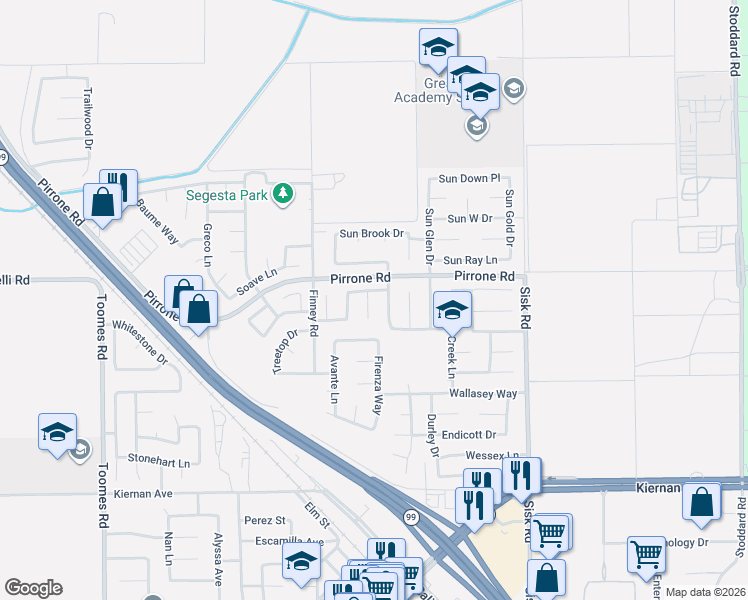 map of restaurants, bars, coffee shops, grocery stores, and more near 5424 Rabbit Hill Court in Salida