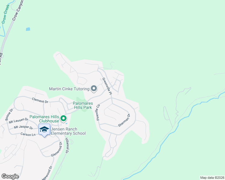 map of restaurants, bars, coffee shops, grocery stores, and more near 20377 Summerglen Place in Castro Valley