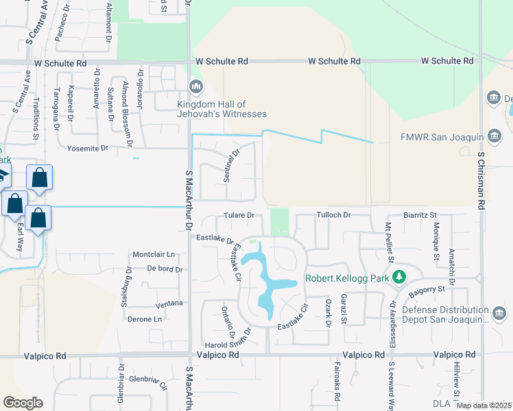 map of restaurants, bars, coffee shops, grocery stores, and more near 884 Jesse Martinez Drive in Tracy