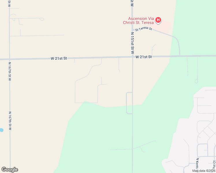 map of restaurants, bars, coffee shops, grocery stores, and more near 2009 North 151st Street West in Goddard