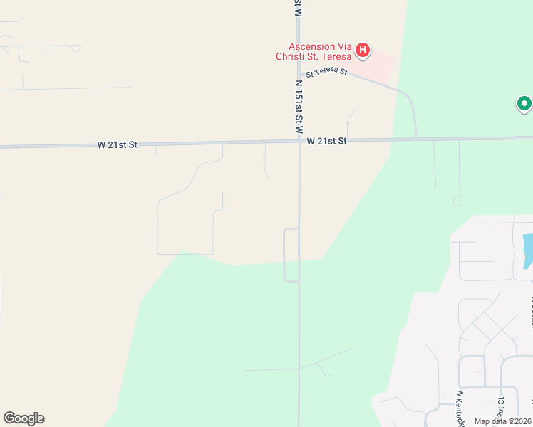 map of restaurants, bars, coffee shops, grocery stores, and more near 2009 North 151st Street West in Goddard