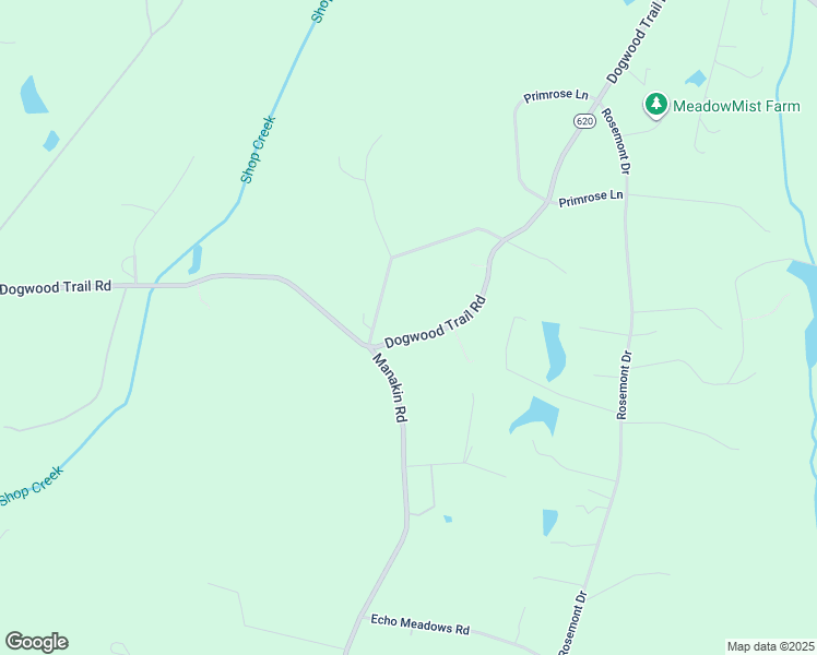 map of restaurants, bars, coffee shops, grocery stores, and more near 17542 Dogwood Trail Road in Rockville
