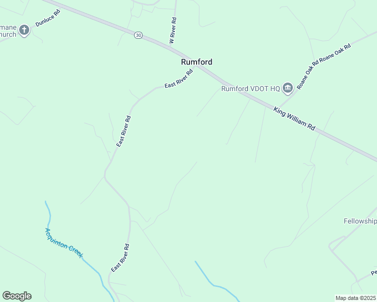 map of restaurants, bars, coffee shops, grocery stores, and more near 419 Pine Knoll Trail in King William