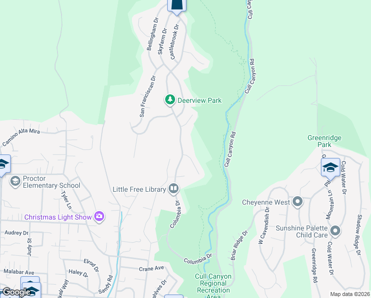 map of restaurants, bars, coffee shops, grocery stores, and more near 17764 Columbia Drive in Castro Valley