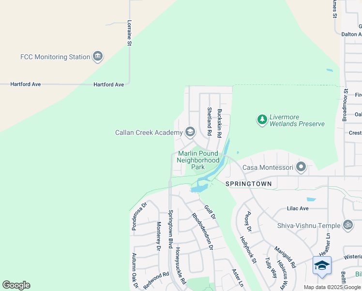 map of restaurants, bars, coffee shops, grocery stores, and more near 4172 Galloway Street in Livermore