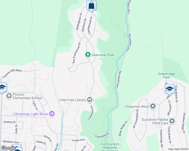 map of restaurants, bars, coffee shops, grocery stores, and more near 17748 Columbia Drive in Castro Valley