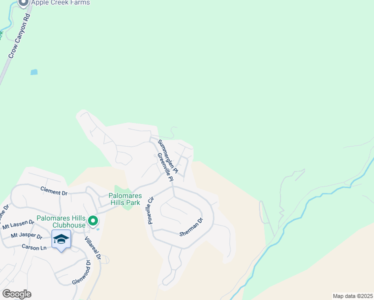 map of restaurants, bars, coffee shops, grocery stores, and more near 20031 Summerridge Drive in Castro Valley