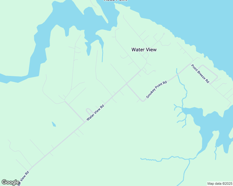 map of restaurants, bars, coffee shops, grocery stores, and more near Water View Road in Water View