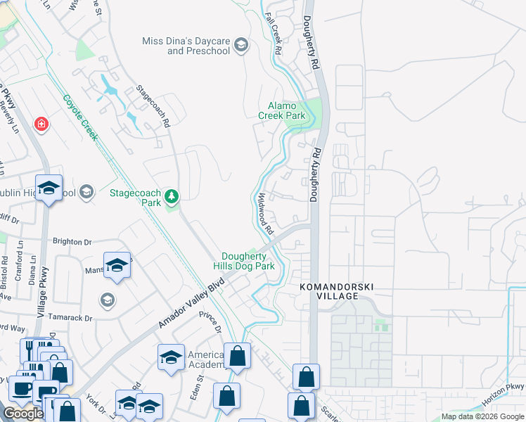 map of restaurants, bars, coffee shops, grocery stores, and more near in Dublin