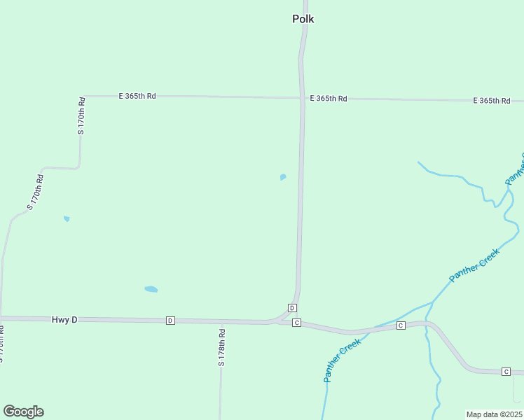 map of restaurants, bars, coffee shops, grocery stores, and more near 3663 Highway D in Polk