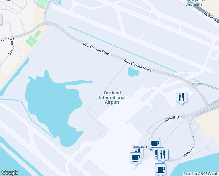 map of restaurants, bars, coffee shops, grocery stores, and more near in Oakland