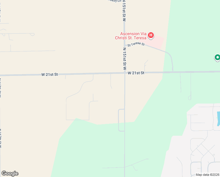 map of restaurants, bars, coffee shops, grocery stores, and more near 2009 North 151st Street West in Goddard