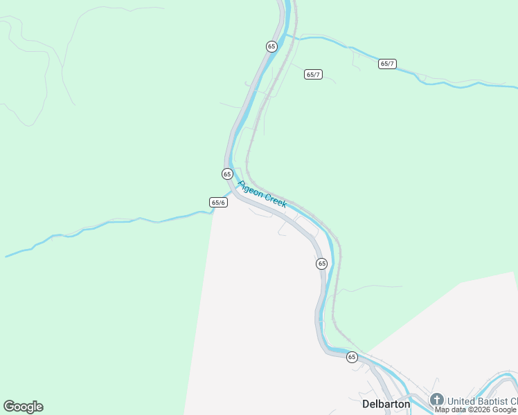 map of restaurants, bars, coffee shops, grocery stores, and more near 1317 West Virginia 65 in Delbarton