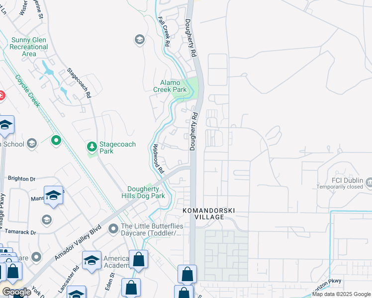 map of restaurants, bars, coffee shops, grocery stores, and more near 6549 Cottonwood Circle in Dublin