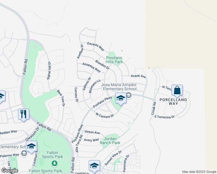 map of restaurants, bars, coffee shops, grocery stores, and more near 2390 Haggerty Drive in Dublin