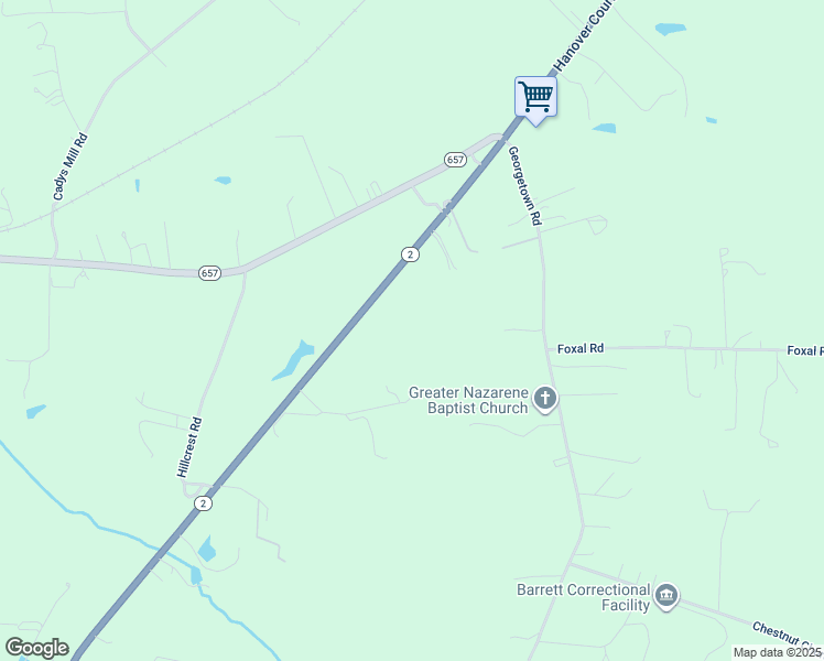 map of restaurants, bars, coffee shops, grocery stores, and more near 11486 Hanover Courthouse Road in Hanover