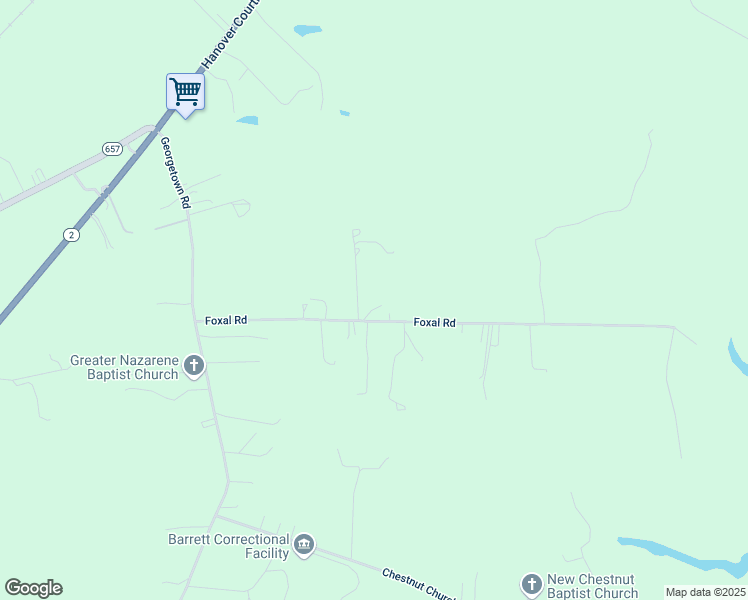 map of restaurants, bars, coffee shops, grocery stores, and more near 7318 Foxal Road in Mechanicsville