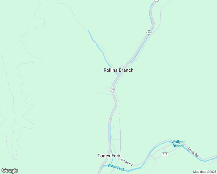 map of restaurants, bars, coffee shops, grocery stores, and more near West Virginia 85 in Cyclone