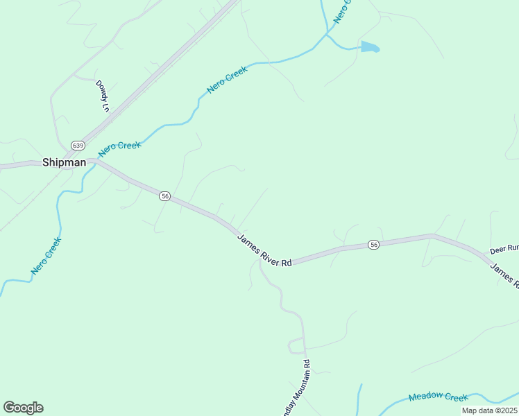 map of restaurants, bars, coffee shops, grocery stores, and more near 114 Evening Star Lane in Shipman