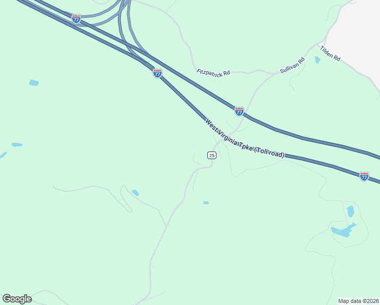 map of restaurants, bars, coffee shops, grocery stores, and more near 149 Ward Road in Beckley