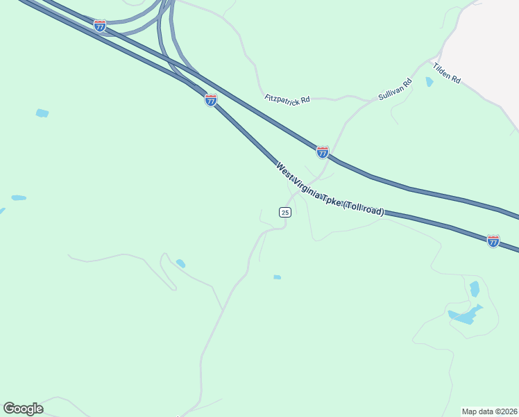 map of restaurants, bars, coffee shops, grocery stores, and more near 149 Ward Road in Beckley