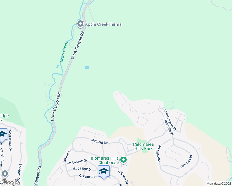 map of restaurants, bars, coffee shops, grocery stores, and more near 18520 Buren Place in Castro Valley