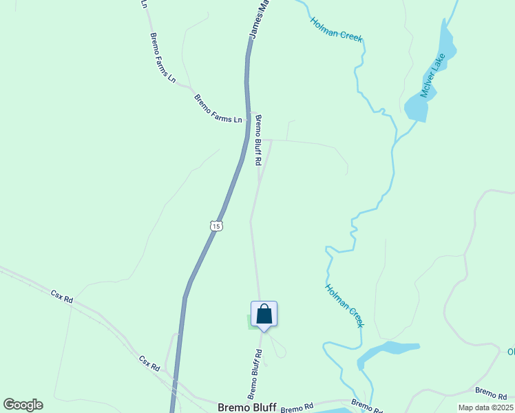 map of restaurants, bars, coffee shops, grocery stores, and more near 347 Bremo Bluff Road in Bremo Bluff