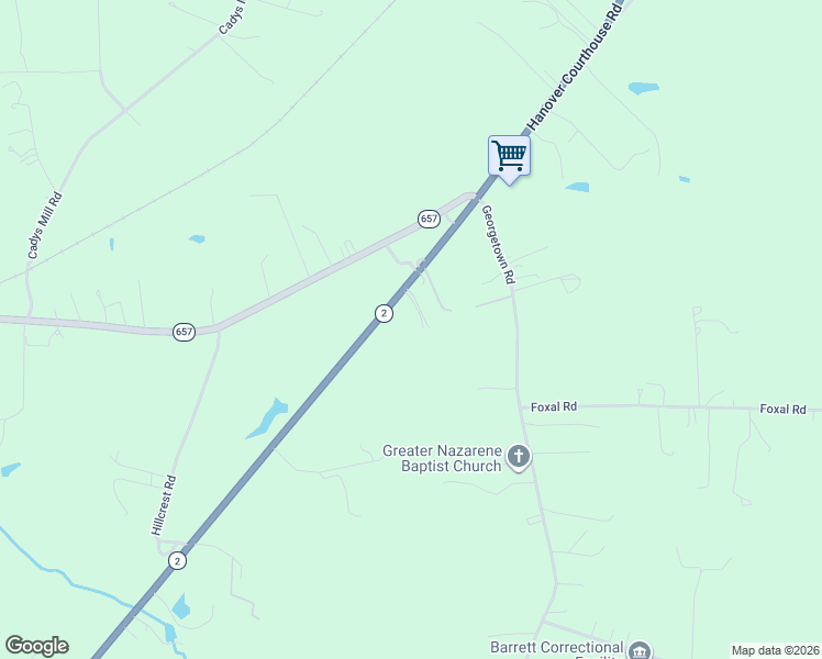 map of restaurants, bars, coffee shops, grocery stores, and more near 11514 Hanover Courthouse Road in Hanover