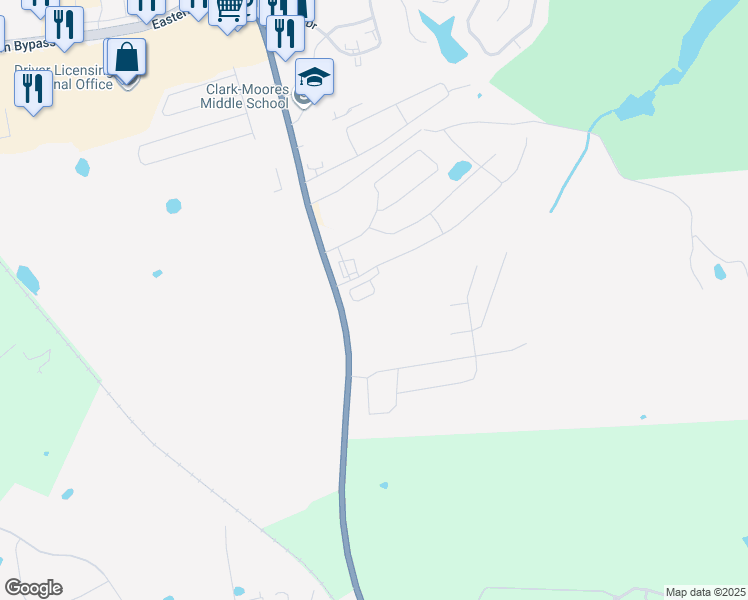 map of restaurants, bars, coffee shops, grocery stores, and more near 1454 U.S. 25 in Richmond