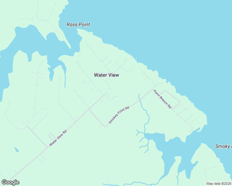 map of restaurants, bars, coffee shops, grocery stores, and more near 4960-5008 Water View Road in Water View