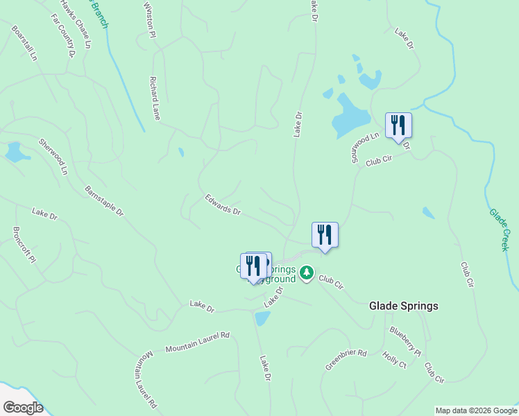 map of restaurants, bars, coffee shops, grocery stores, and more near 199 Teaberry Court in Daniels