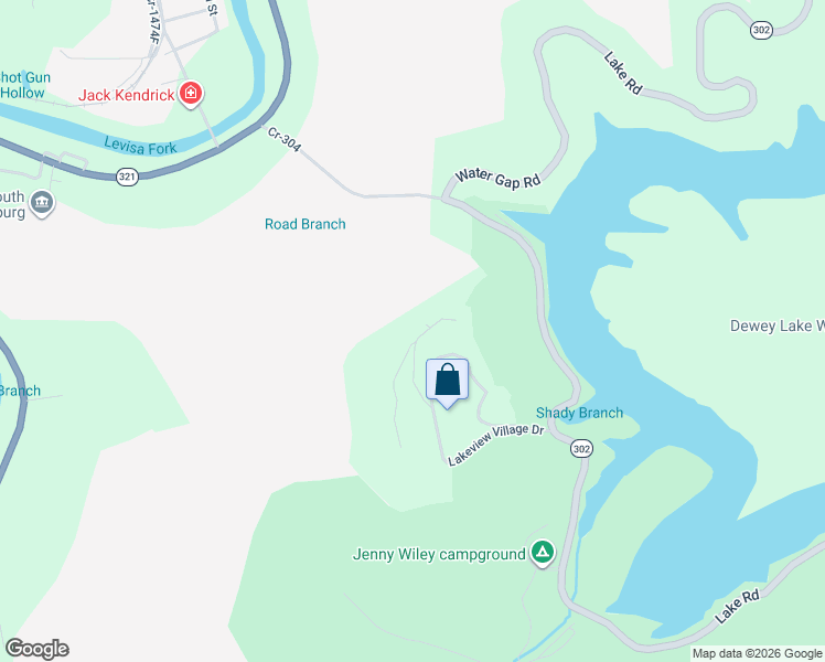 map of restaurants, bars, coffee shops, grocery stores, and more near Cr-1632A in Prestonsburg