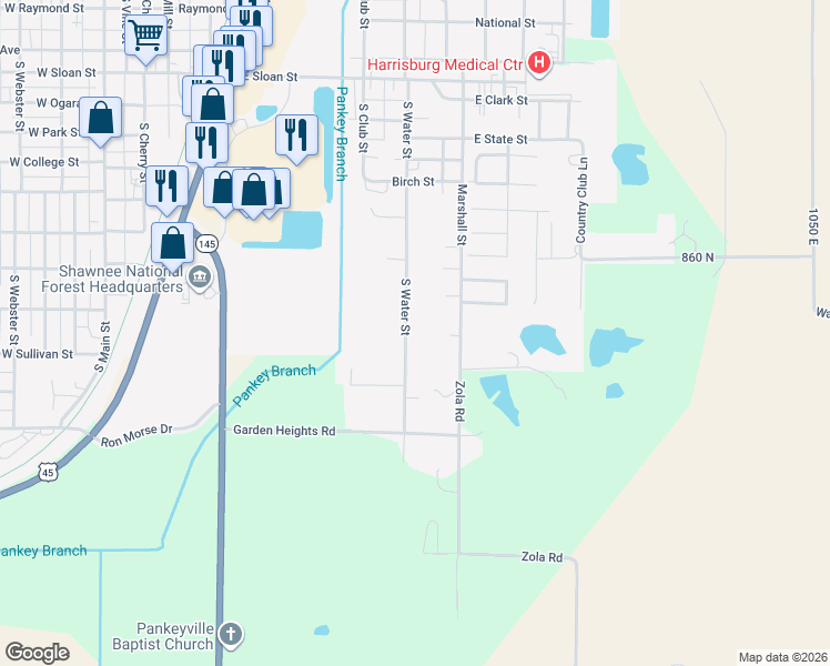 map of restaurants, bars, coffee shops, grocery stores, and more near 503-505 South Water Street in Harrisburg