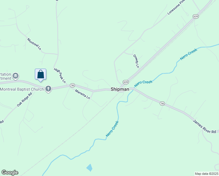 map of restaurants, bars, coffee shops, grocery stores, and more near 27 Lentz Lane in Shipman