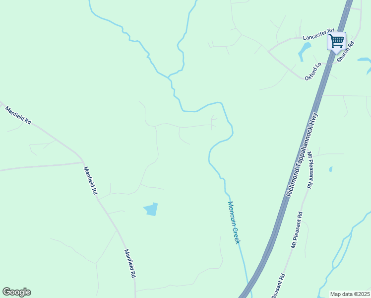 map of restaurants, bars, coffee shops, grocery stores, and more near 94 Birmingham Circle in Aylett