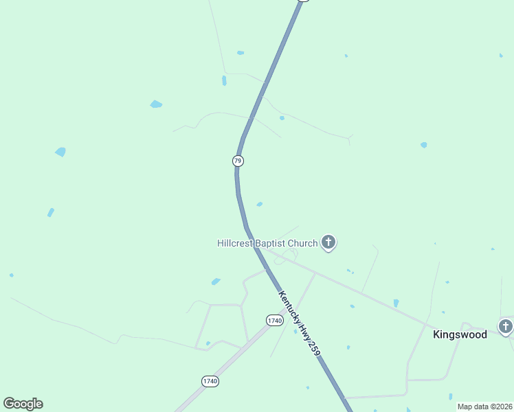 map of restaurants, bars, coffee shops, grocery stores, and more near 2003 Kentucky 259 in Harned