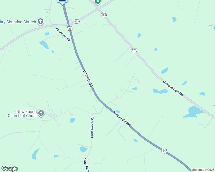 map of restaurants, bars, coffee shops, grocery stores, and more near 14062 Mountain Road in Glen Allen