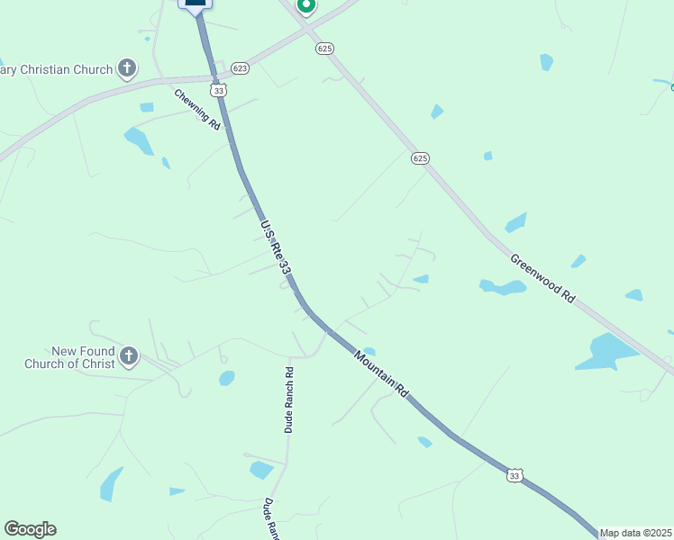 map of restaurants, bars, coffee shops, grocery stores, and more near 14062 Mountain Road in Glen Allen