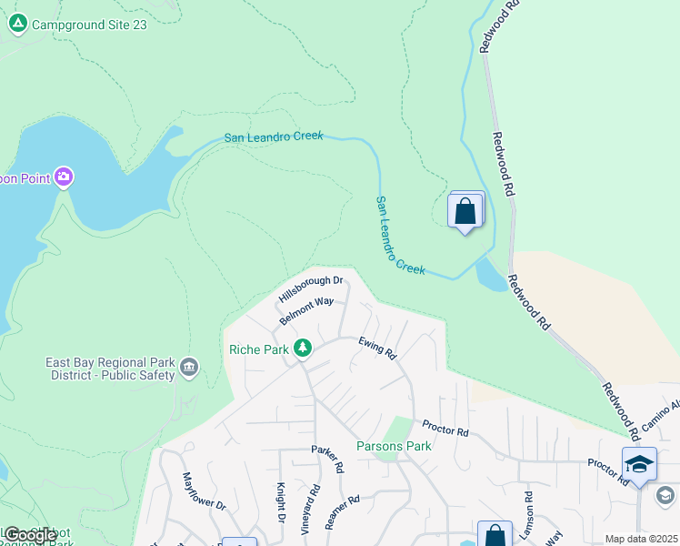 map of restaurants, bars, coffee shops, grocery stores, and more near 4492 Hillsborough Dr in Castro Valley