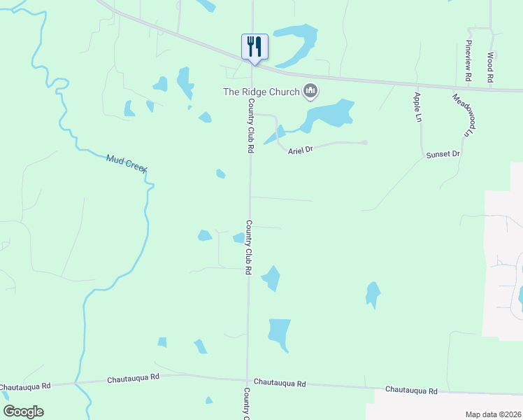 map of restaurants, bars, coffee shops, grocery stores, and more near 4046 Country Club Road in Carbondale