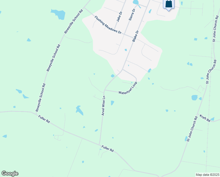 map of restaurants, bars, coffee shops, grocery stores, and more near 404 Waterfowl Loop in Rineyville