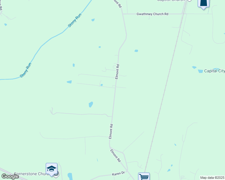map of restaurants, bars, coffee shops, grocery stores, and more near 11491 Elmont Road in Ashland