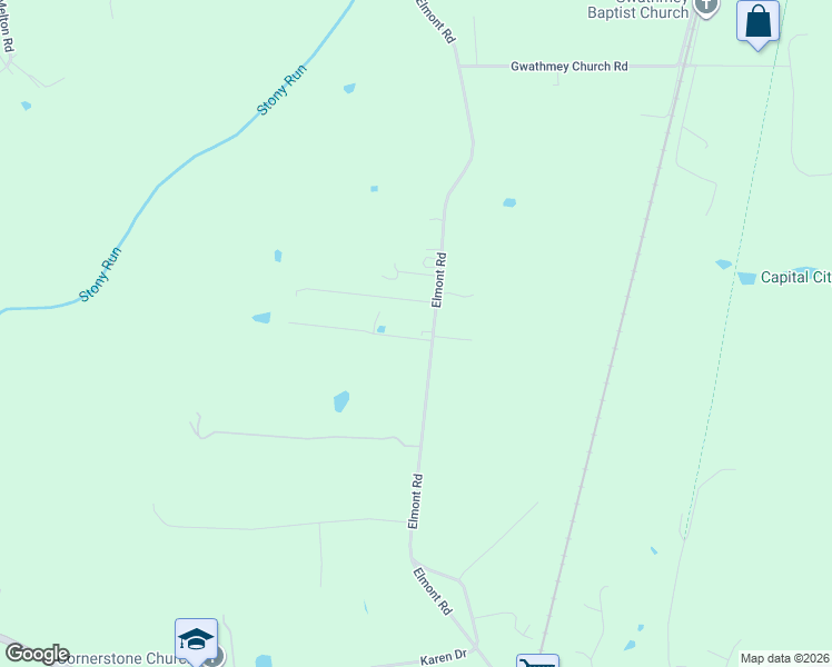 map of restaurants, bars, coffee shops, grocery stores, and more near 11491 Elmont Road in Ashland