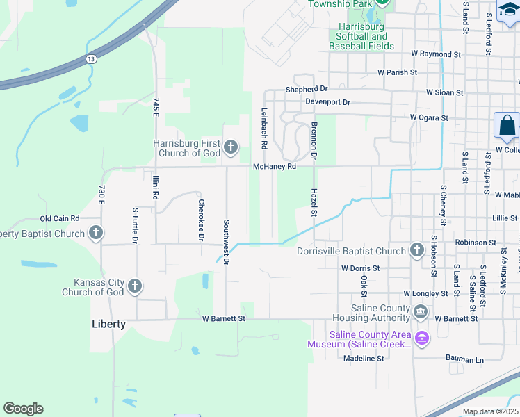 map of restaurants, bars, coffee shops, grocery stores, and more near 20 Acorn Drive in Harrisburg
