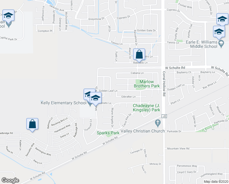 map of restaurants, bars, coffee shops, grocery stores, and more near 311 Carl Raymond Brown Lane in Tracy