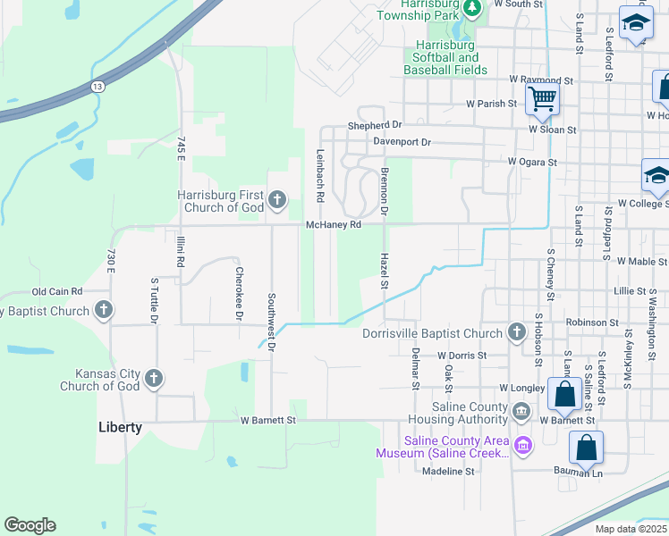 map of restaurants, bars, coffee shops, grocery stores, and more near 120 Pin Oak Lane in Harrisburg