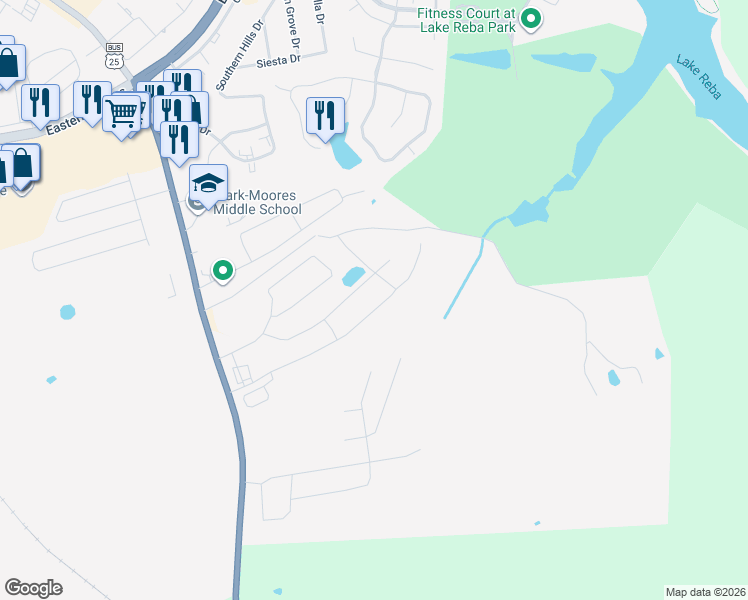 map of restaurants, bars, coffee shops, grocery stores, and more near 216 Amaryllis Drive in Richmond