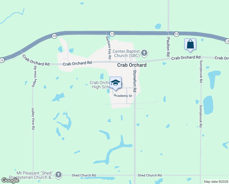 map of restaurants, bars, coffee shops, grocery stores, and more near 19189 Bailey Street in Marion