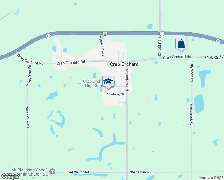 map of restaurants, bars, coffee shops, grocery stores, and more near 19189 Bailey Street in Marion