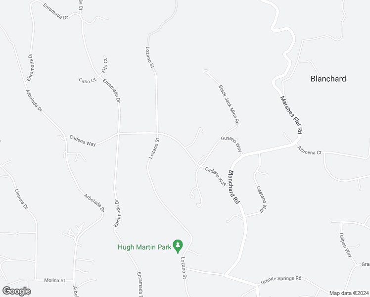 map of restaurants, bars, coffee shops, grocery stores, and more near 14000 Cadena Way in Coulterville